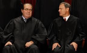 Justice Scalia with Chief Justice Roberts