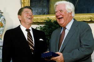Oneil Tip and Ronald Reagan
